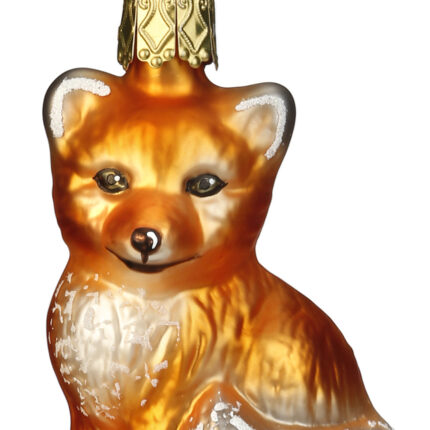 Weihnachtsbaumschmuck Glasfigur Fuchs mit Aufhänger