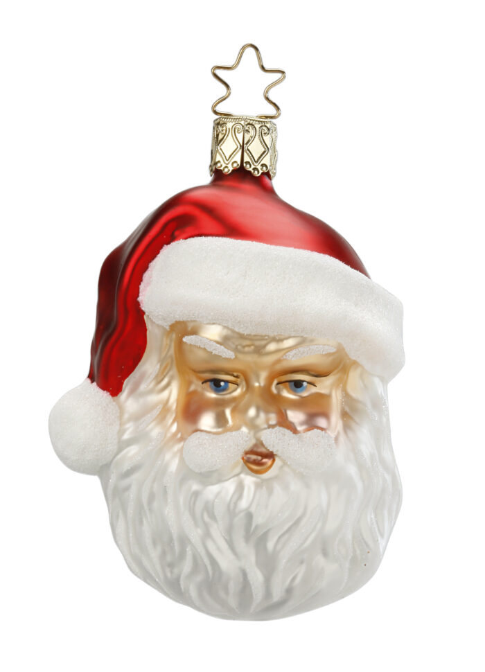 Christbaumschmuck Figur Kopf Weihnachtsmann