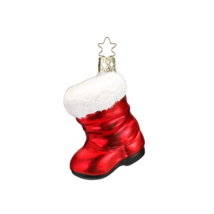 Christbaumschmuck Figur roter Stiefel