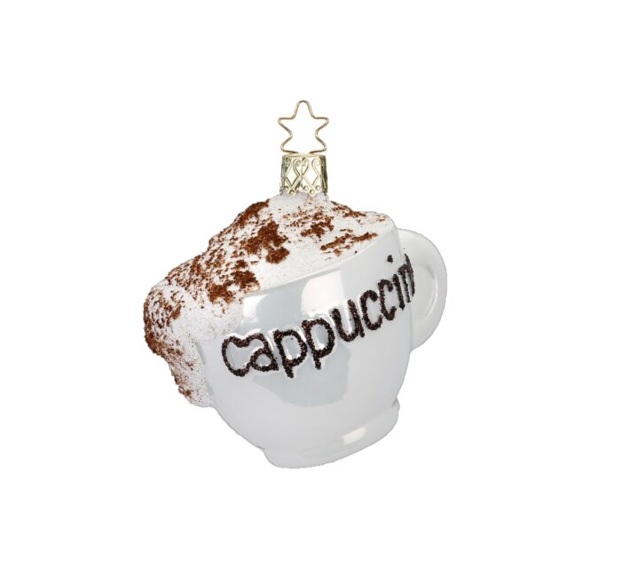 Cappucciono Tasse Glasfigur Weihnachtsbaumschmuck