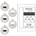 Christbaumkugeln aus Echtglas in der Farbe Silber matt und glanz