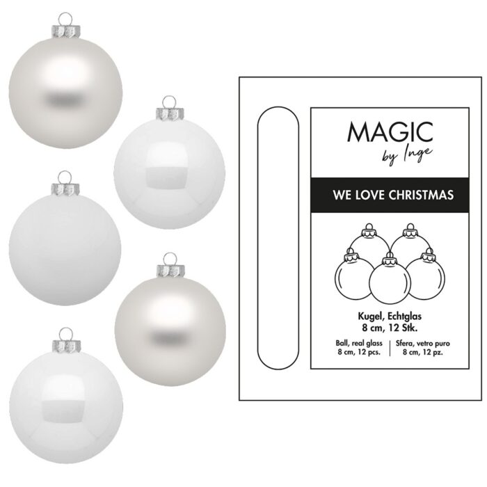 Weihnachtsbaumkugeln aus Glas