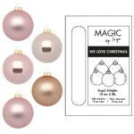 Weihnachtsbaumkugeln verschiedene Rosafarbtöne