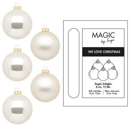 Weihnachtsbaumkugeln glanz und matt