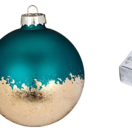 Weihnachtsbaumkugekb blau grün gold