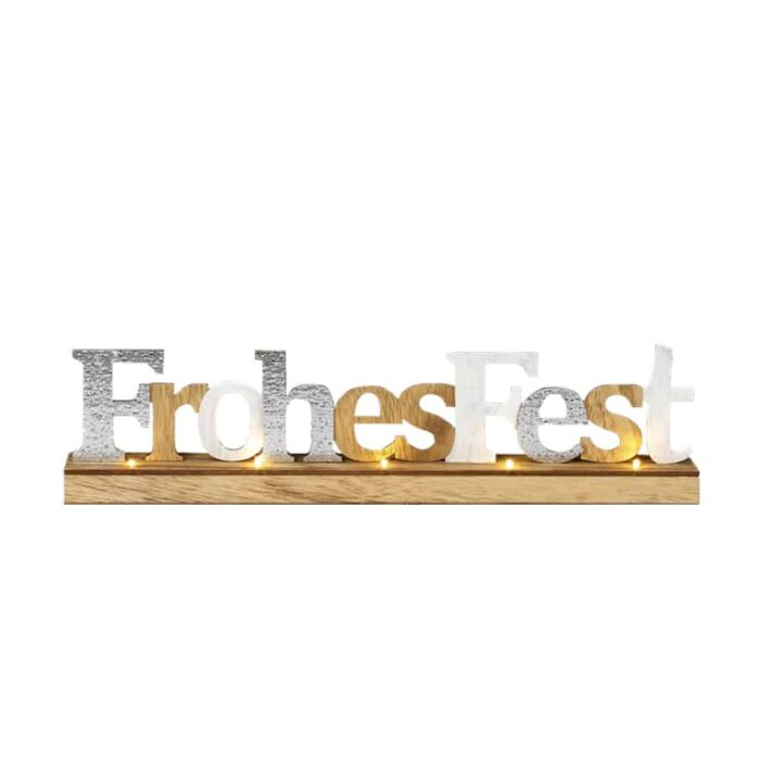 Tischdekoration "Frohes Fest"