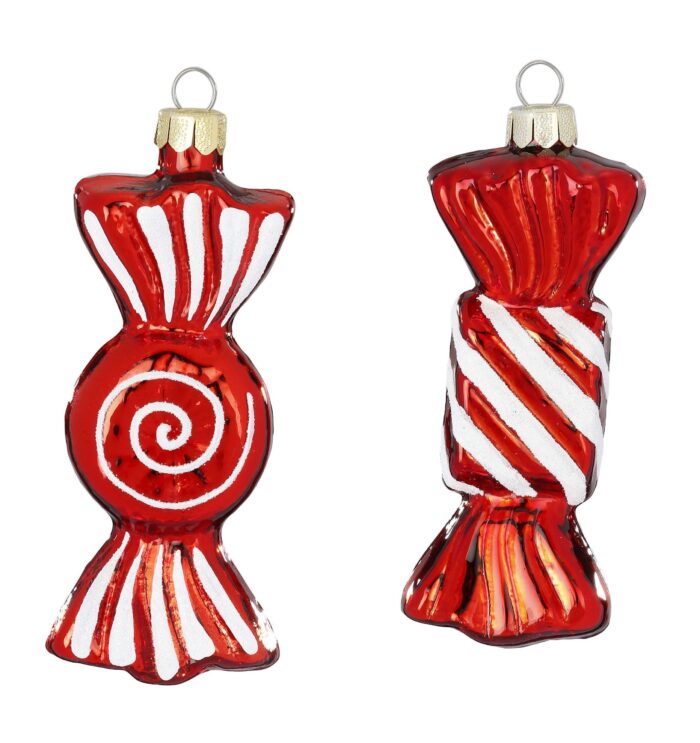 Christbaumschmuck Bonbon rot