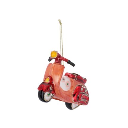 Christbaumschmuck Figur rotes Moped