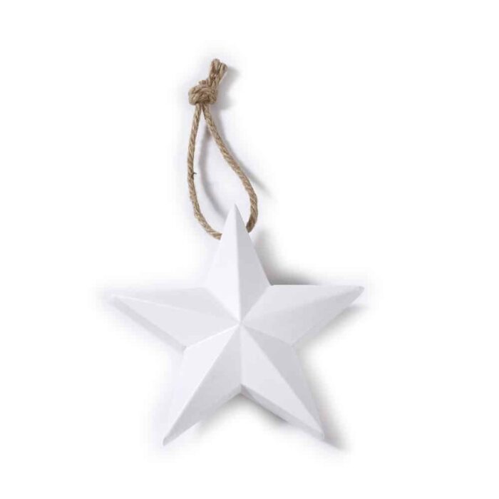 Weihnachtsbaumschmuck weißer Stern