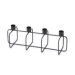 Kernzenhalter für vier Kerzen aus schwarzem Draht