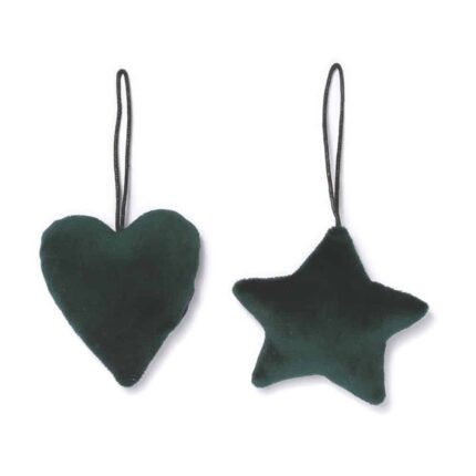 Weihnachtsbaumschmuck Herz und Stern