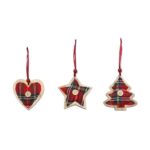 Weihnachtsbaumschmuck Herz, Stern, Weihnachtsbaum