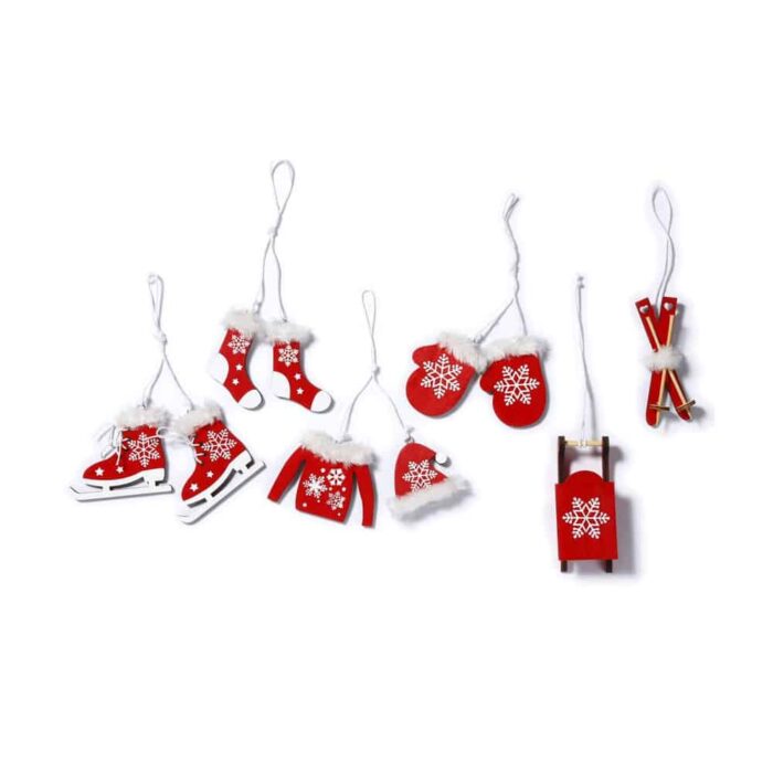 Christbaumschmuck Rot Weiß