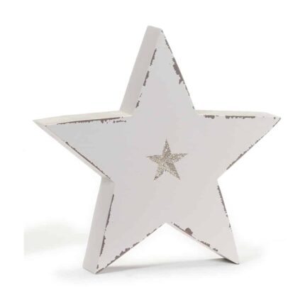 weißer Stern Dekoration