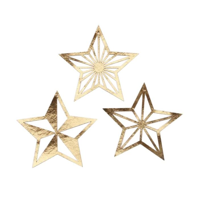 Weihnachtsdekoration goldene Sterne