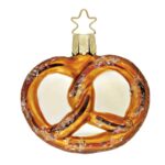 Christbaumschmuck, Christbaumanhänger aus Glas, Brezel / Brezn