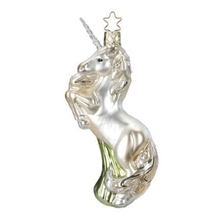 Christbaumschmuck, Christbaumanhänger aus Glas, Einhorn, Unicorn, Magisch