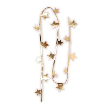 Weihnachtsbaumschmuck goldene Girlande mit Sternen