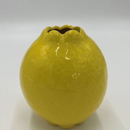 gelbe Vase in Zitronenform