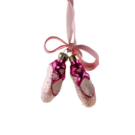 Weihnachtsbaumornament rosa Ballerina-Schuhe