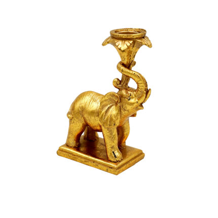 Kerzenleuchter Elefant in gold